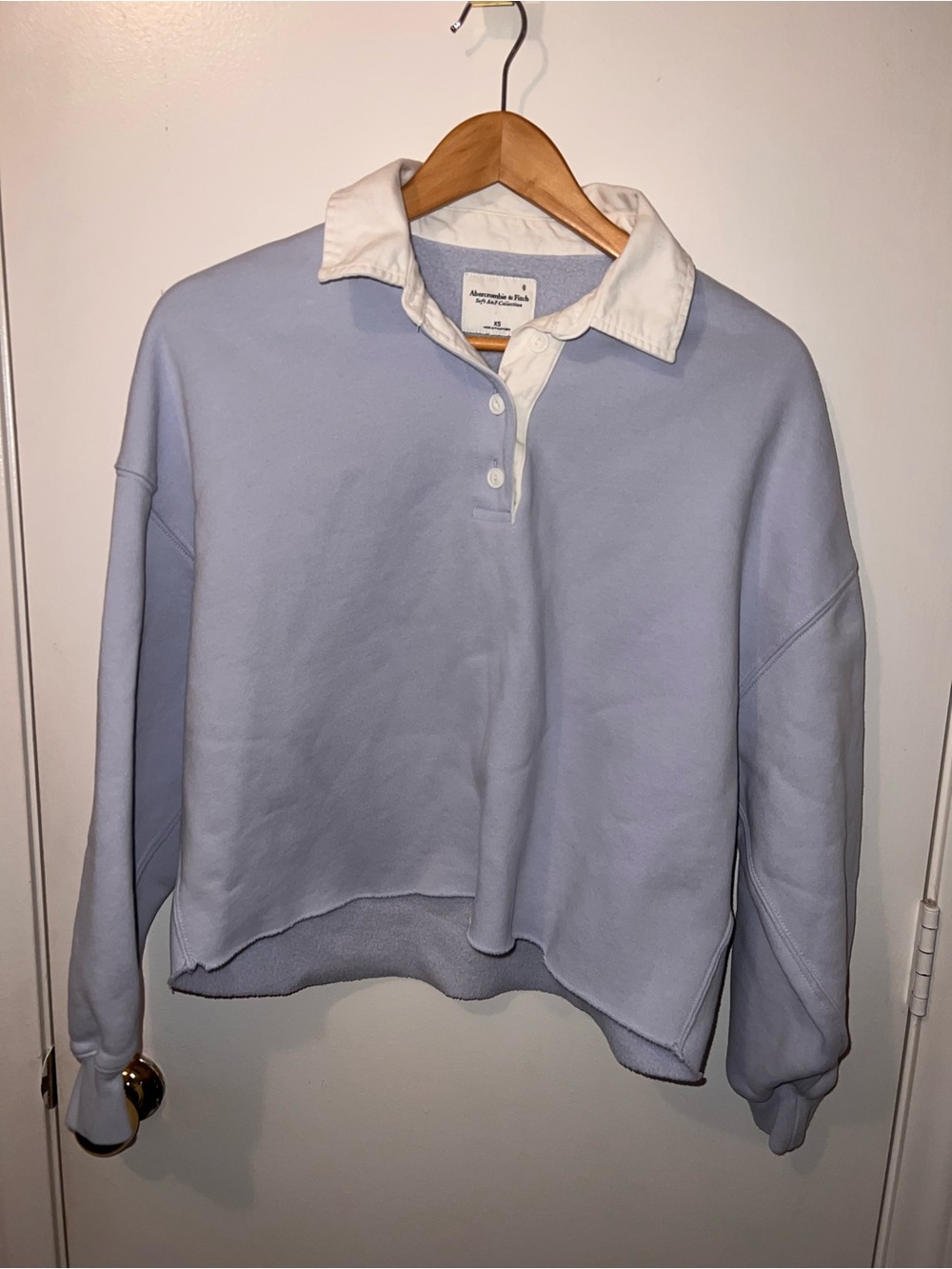 Abercrombie & Fitch Light Lavender Fleece-Lined Shirt Jacket